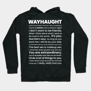 WayHaught Quotes - Wynonna Earp Hoodie